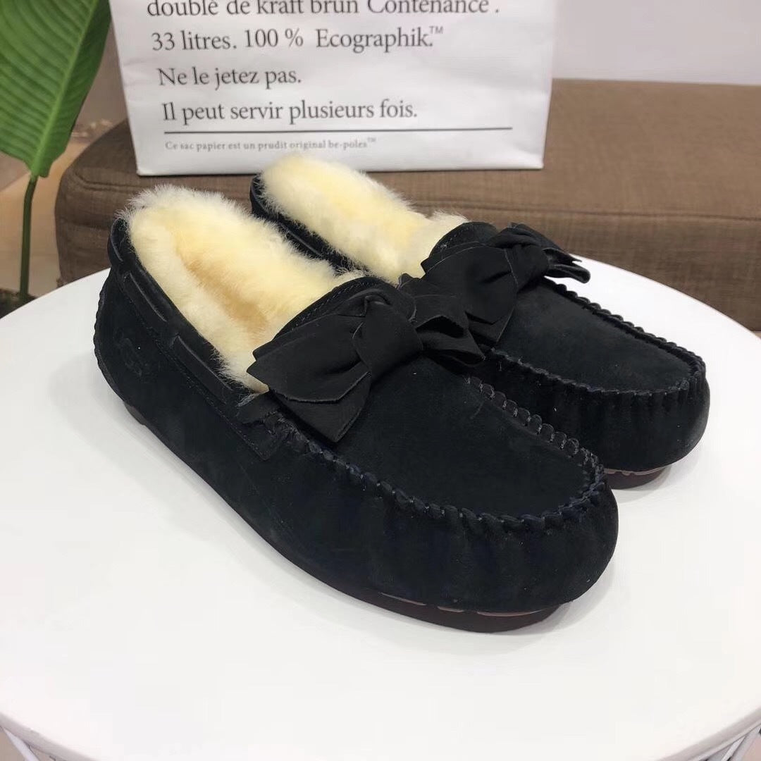 0031 Bow-Tie Driving Loafers – Black