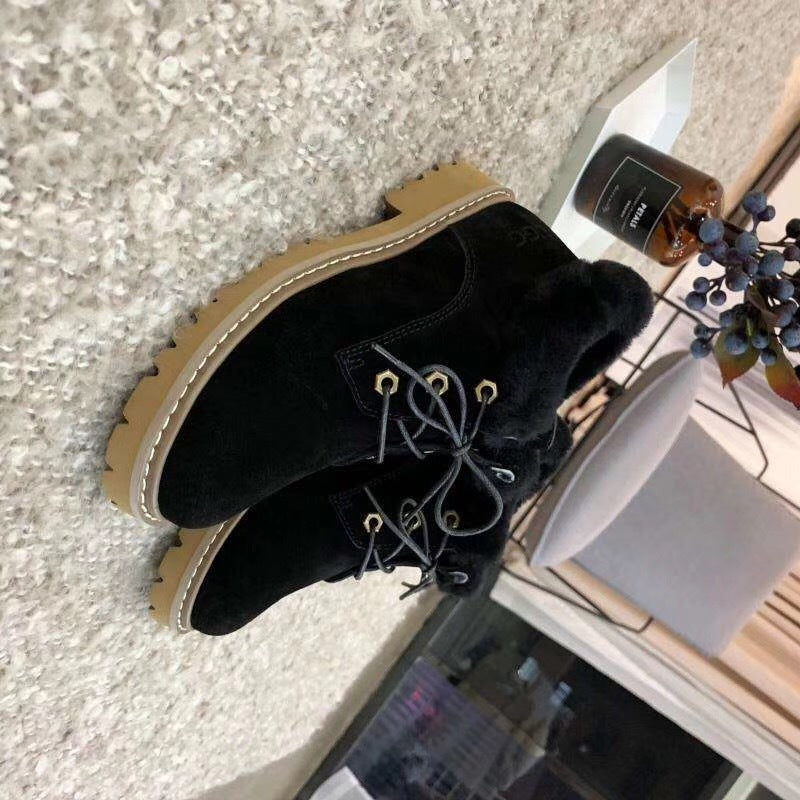 168 Lace-Up Martin Boots – Black