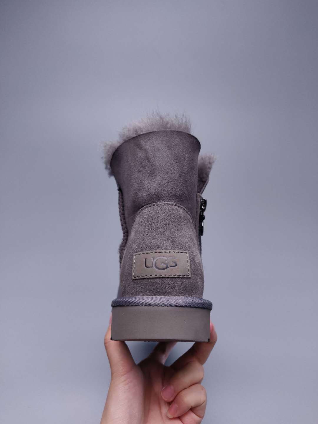 2481 Side-Zip Ankle Boots – Grey (In Stock)