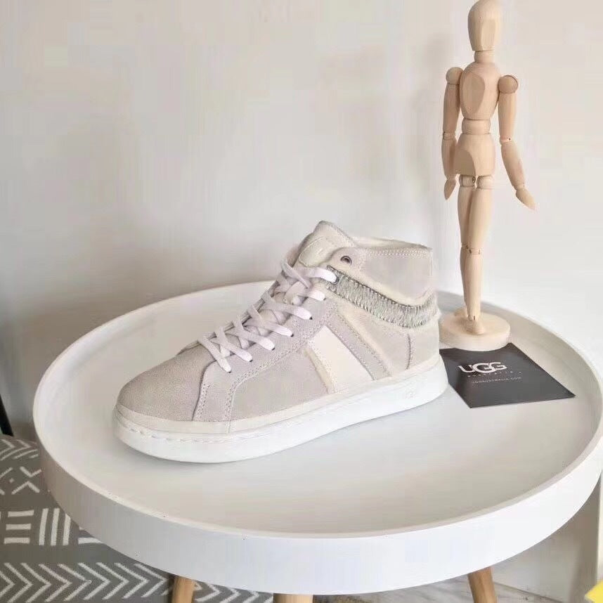 4473 California Hi-Top Sneaker 2.0 – Lace-Up Shearling Edition (White)