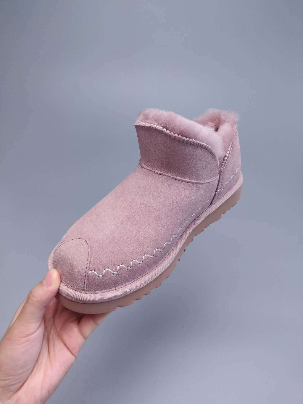 0888 New Style Ankle Boots – Dusty Pink (In Stock)