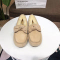 0031 Bow-Tie Driving Loafers – Light Tan