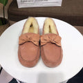 0031 Bow-Tie Driving Loafers – Coral Pink