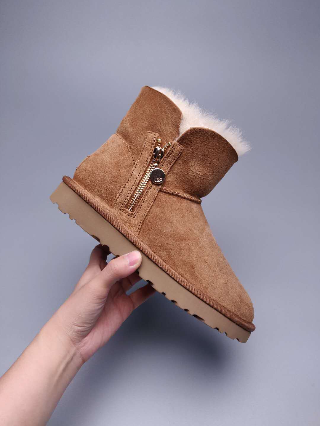 2481 Side-Zip Ankle Boots – Chestnut (In Stock)