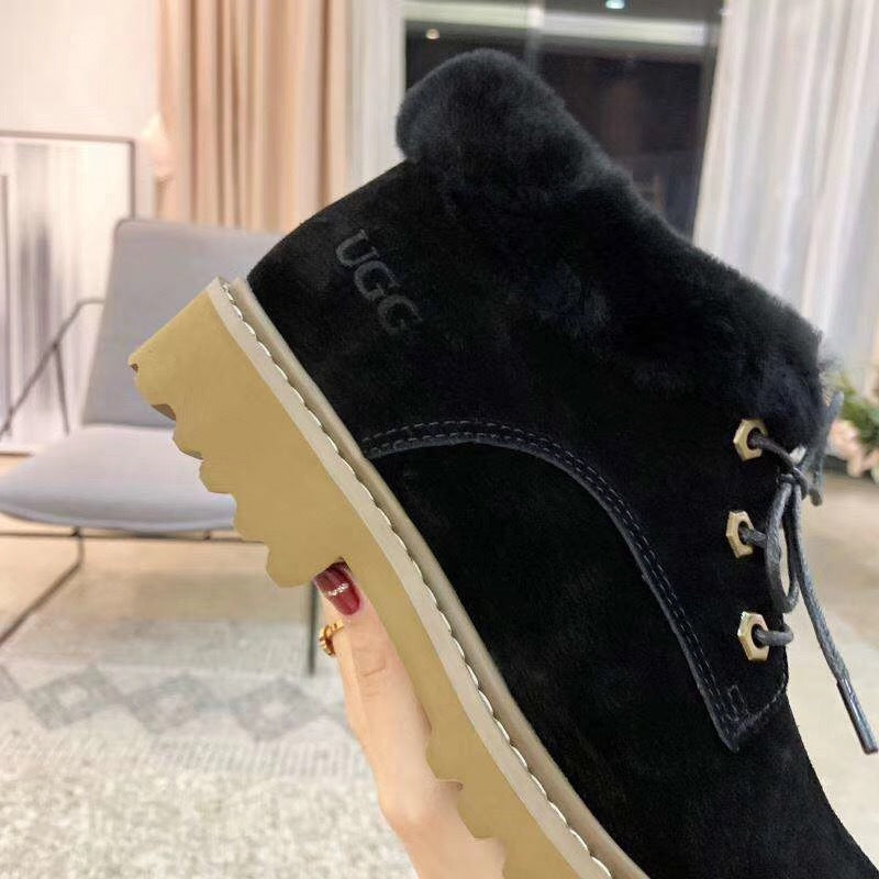 168 Lace-Up Martin Boots – Black