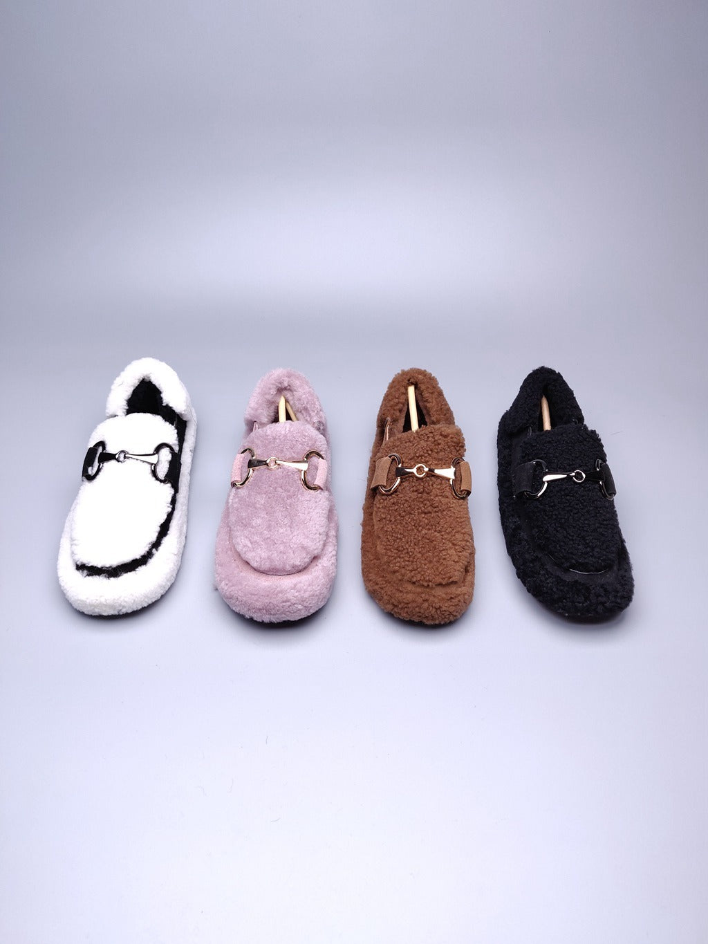 9727 Teddy Curly Loafers – Black (In Stock)