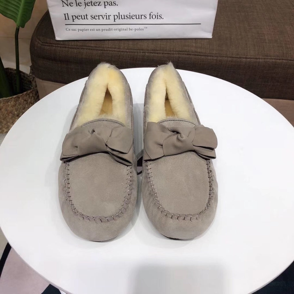 0031 Bow-Tie Driving Loafers – Grey
