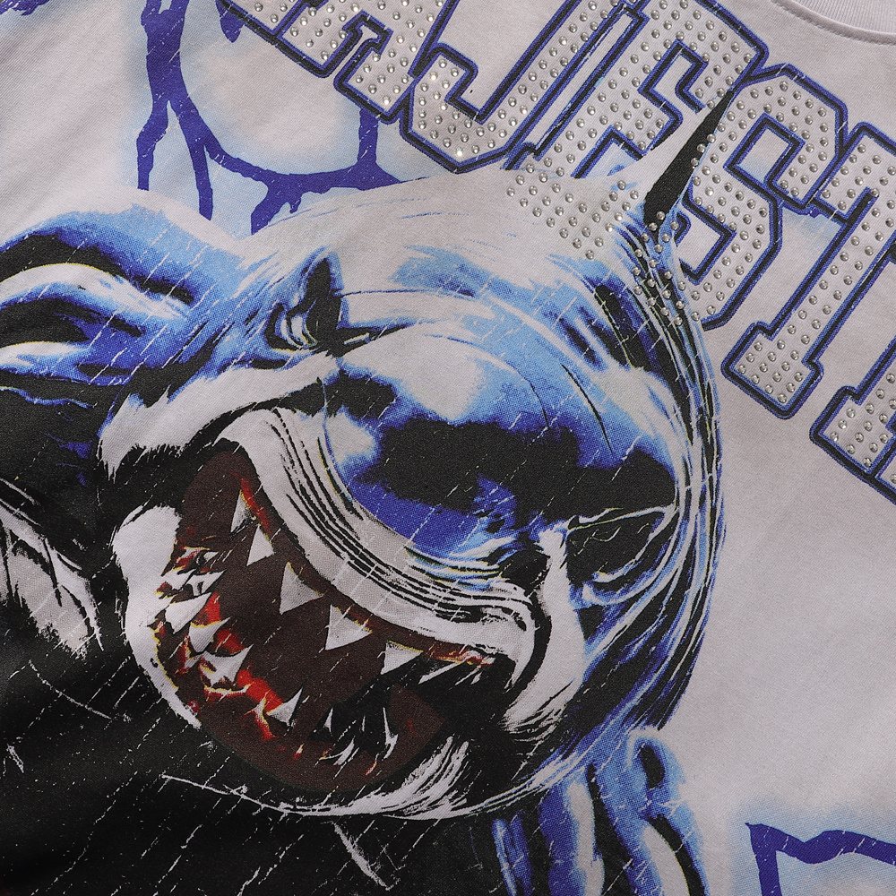 MAJESTIK The World Shark Graphic Short-Sleeve T-Shirt