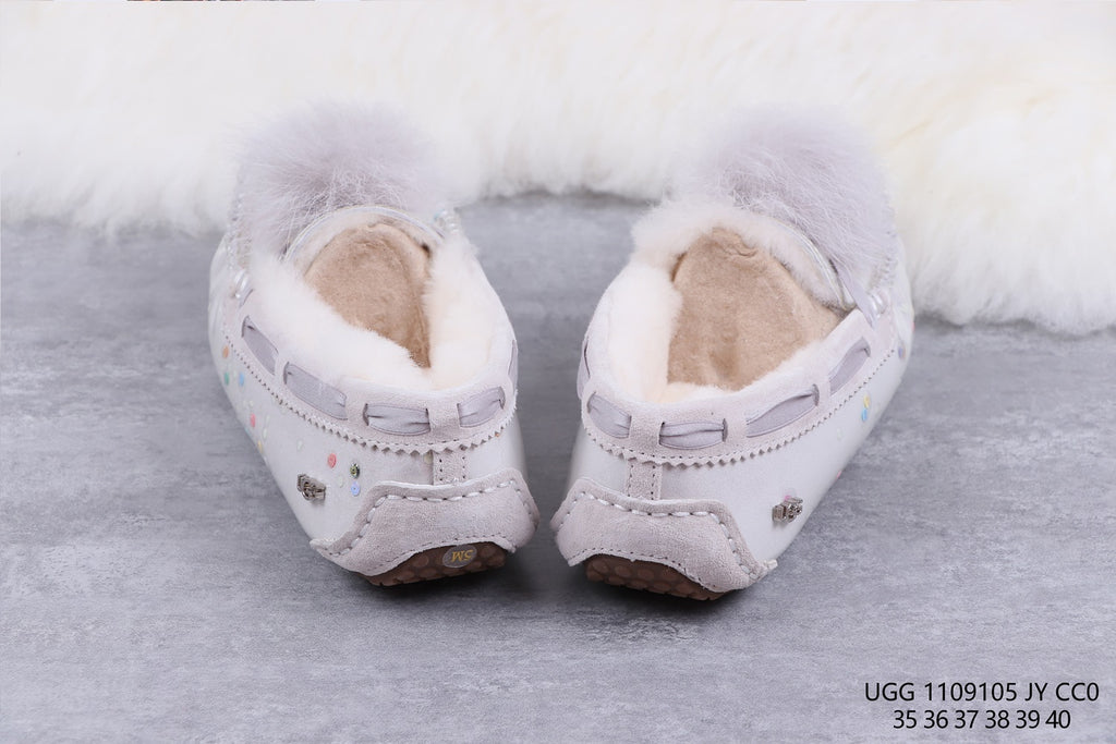 6125 Glow-in-the-Dark Starry Night Moccasin Boots – Grey | US Limited Edition (In Stock)