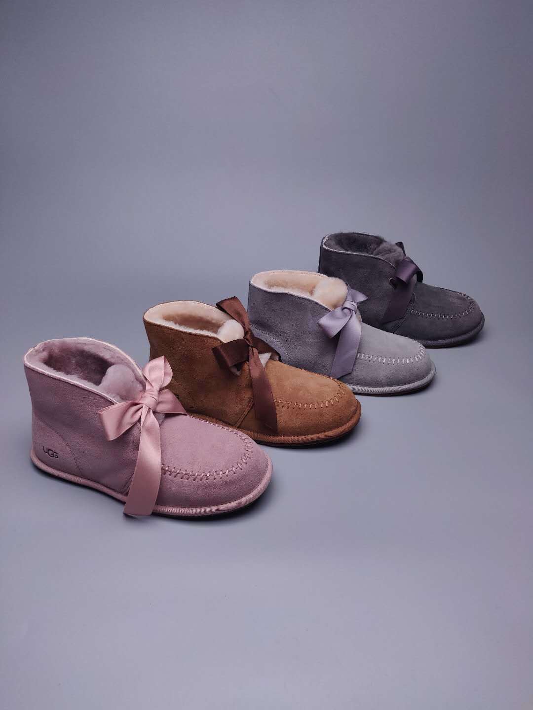 9934 Lace-Up Boots – Light Grey (In Stock)