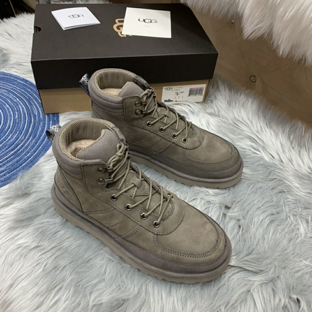 2991 Casual Lace-Up Men’s Boots – Grey (In Stock)