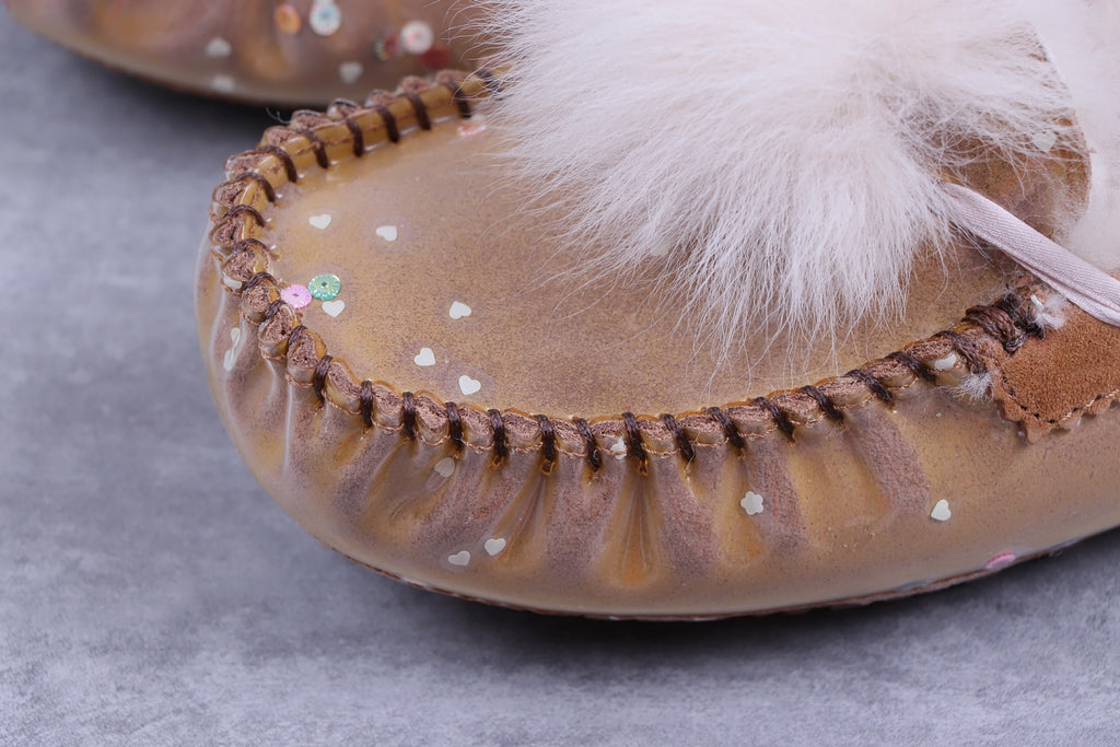 6125 Glow-in-the-Dark Starry Night Moccasin Boots – Chestnut | US Limited Edition (In Stock)