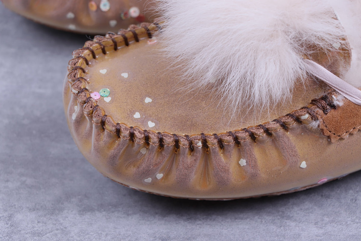 6125 Glow-in-the-Dark Starry Night Moccasin Boots – Chestnut | US Limited Edition (In Stock)
