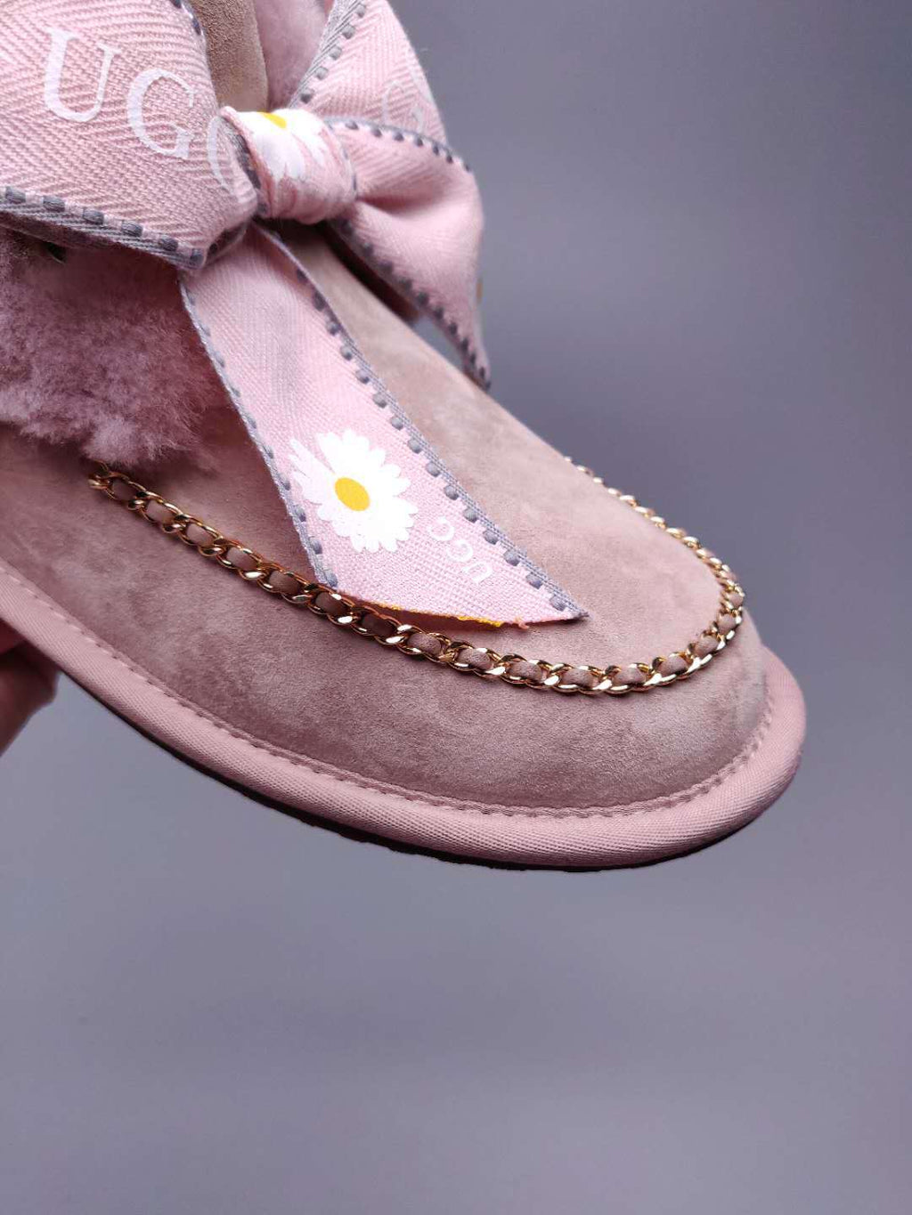 7888 Daisy Chain Ribbon Boots – Dusty Pink (In Stock)