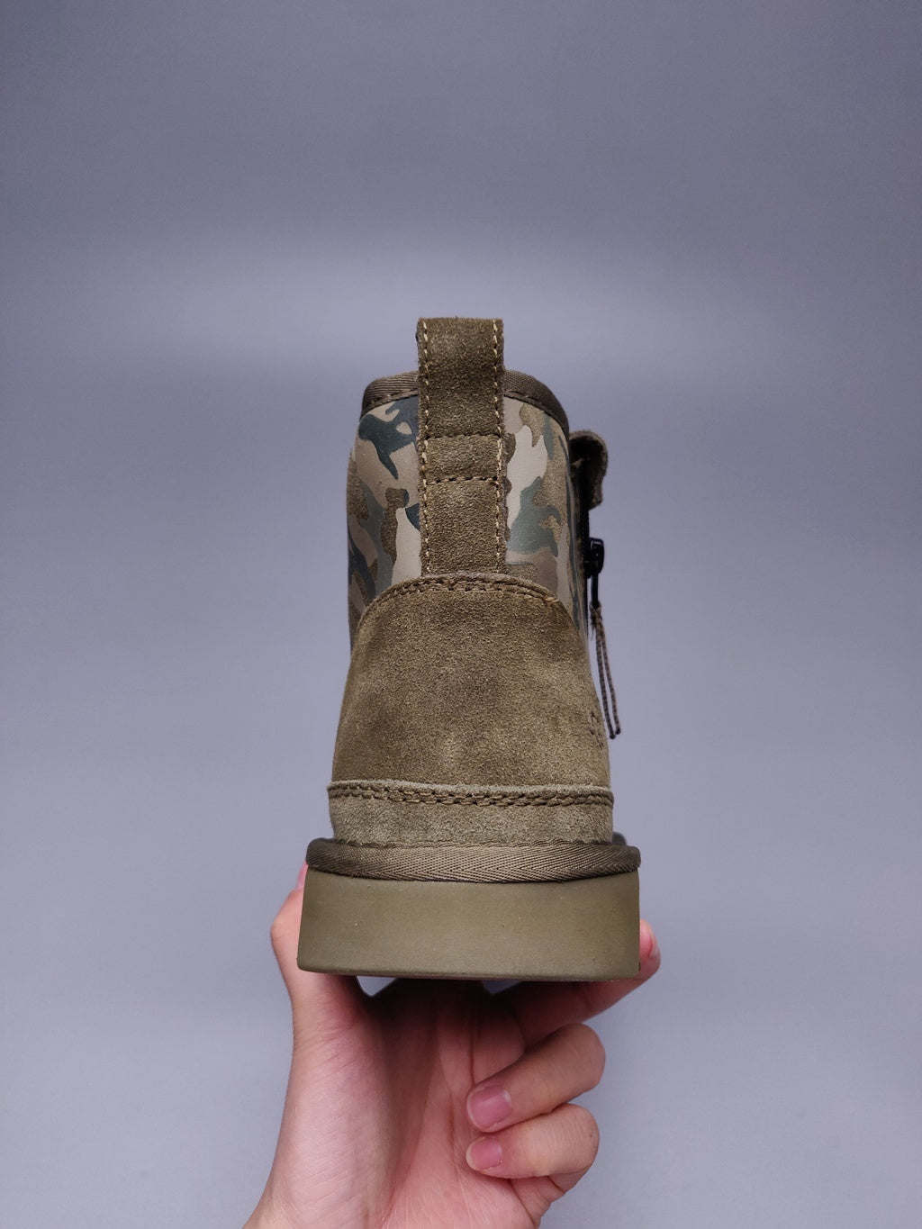 4193 Color-Block Camo Men’s Boots – Army Green (In Stock)