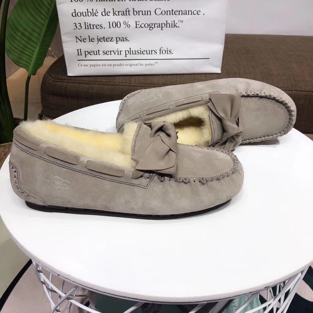 0031 Bow-Tie Driving Loafers – Grey