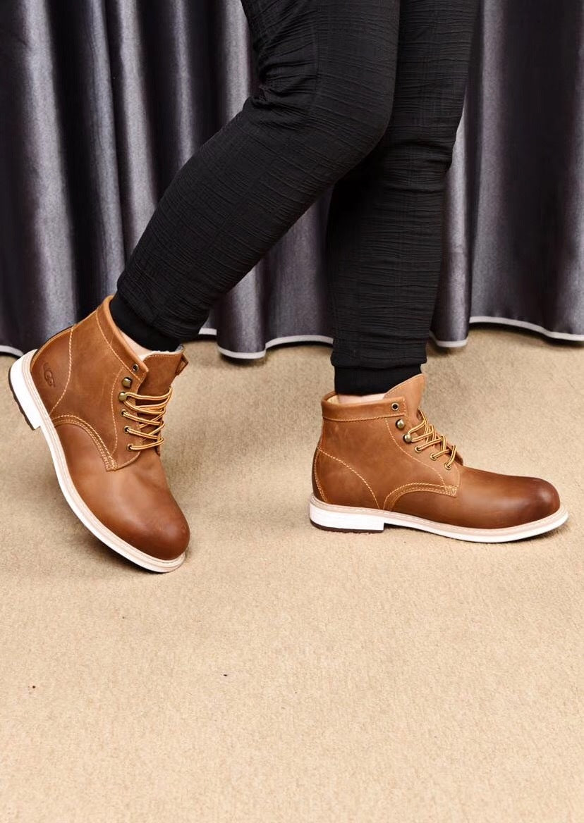 8727 Leather Shoes – Grimsun Series (Chestnut)