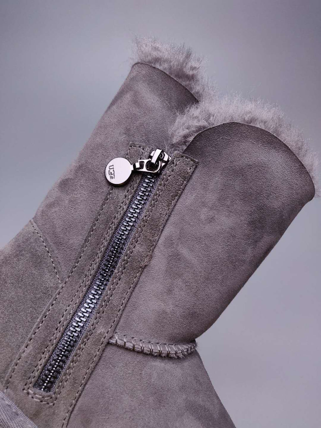 2480 Side-Zip Mid-Calf Boots – Grey (In Stock)