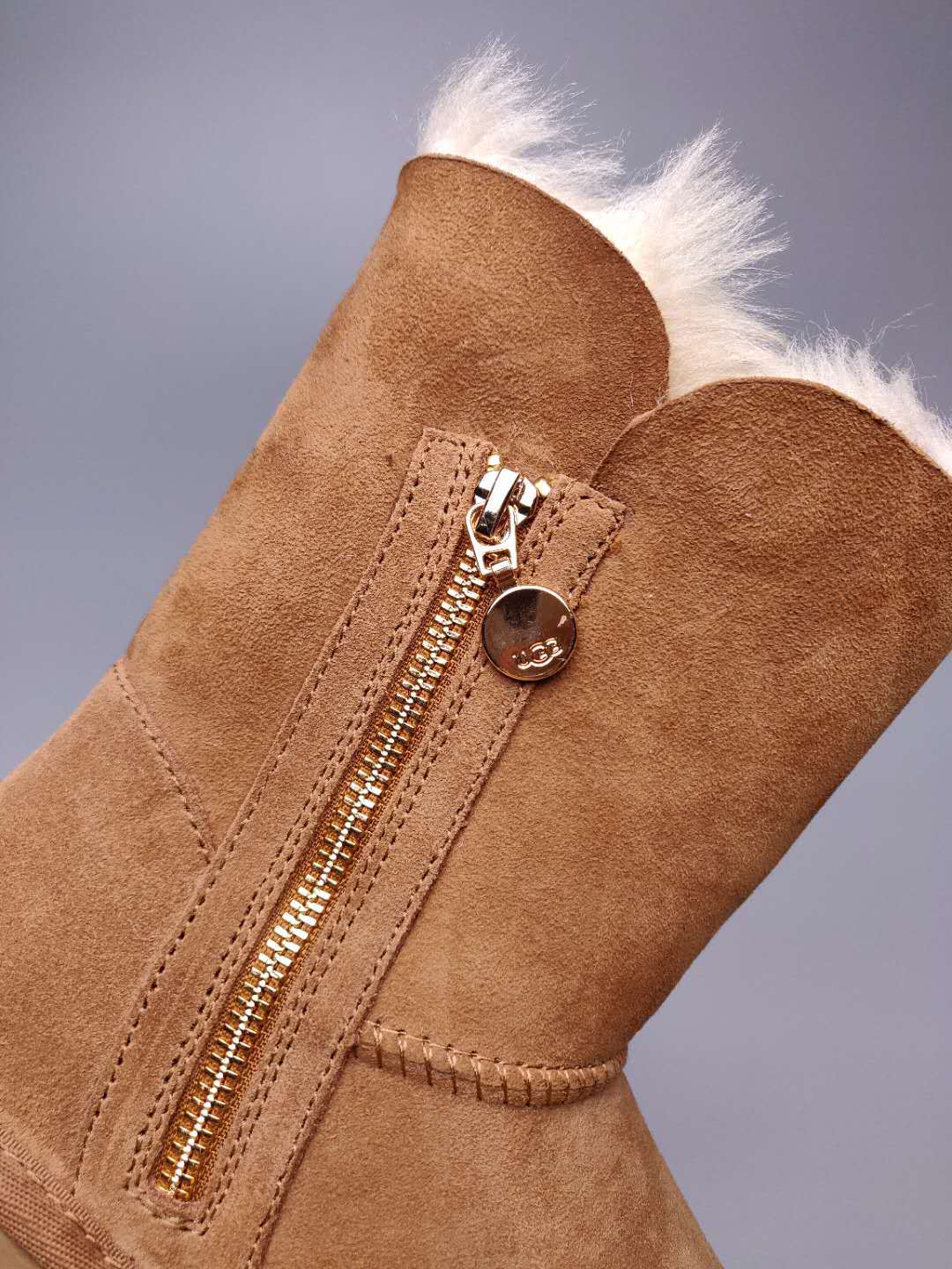 2480 Side-Zip Mid-Calf Boots – Chestnut (In Stock)