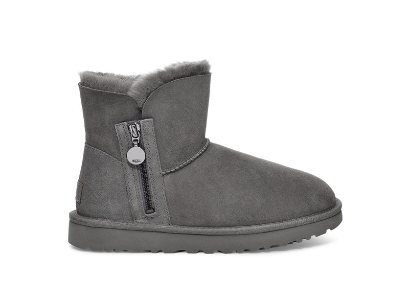 2481 Side-Zip Ankle Boots – Grey (In Stock)