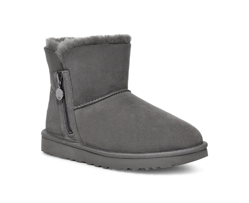 2481 Side-Zip Ankle Boots – Grey (In Stock)