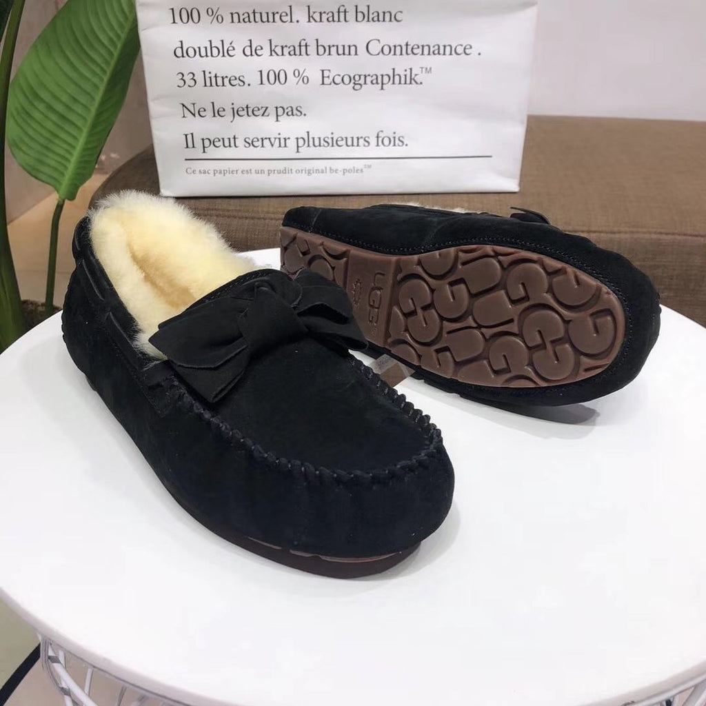 0031 Bow-Tie Driving Loafers – Black