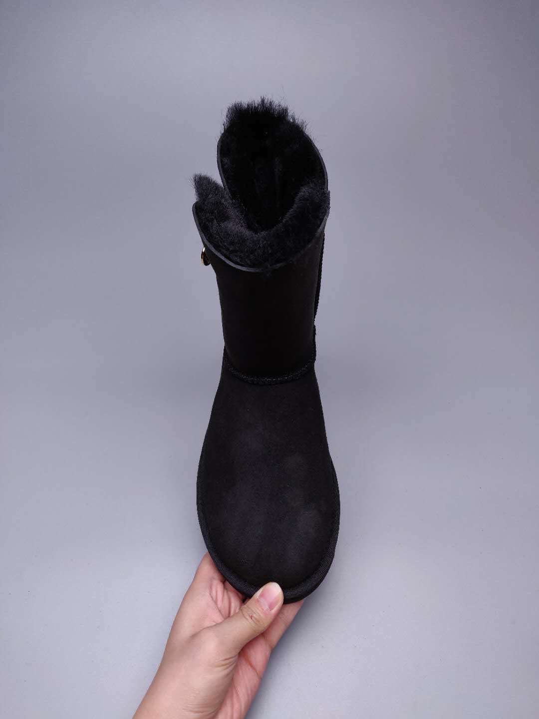 2480 Side-Zip Mid-Calf Boots – Black (In Stock)
