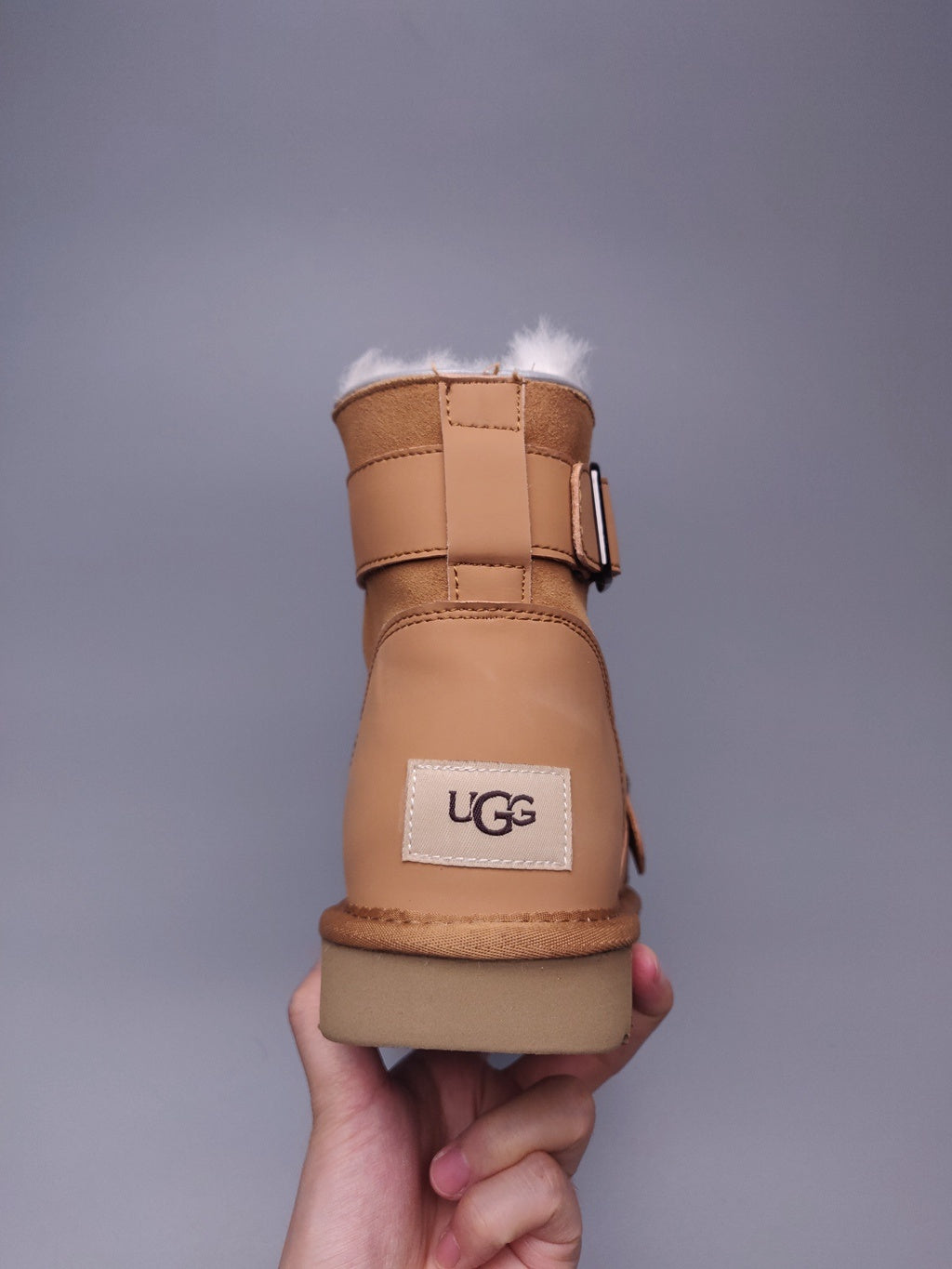 8358 Glow-in-the-Dark Moto Snow Boots – Chestnut (In Stock)