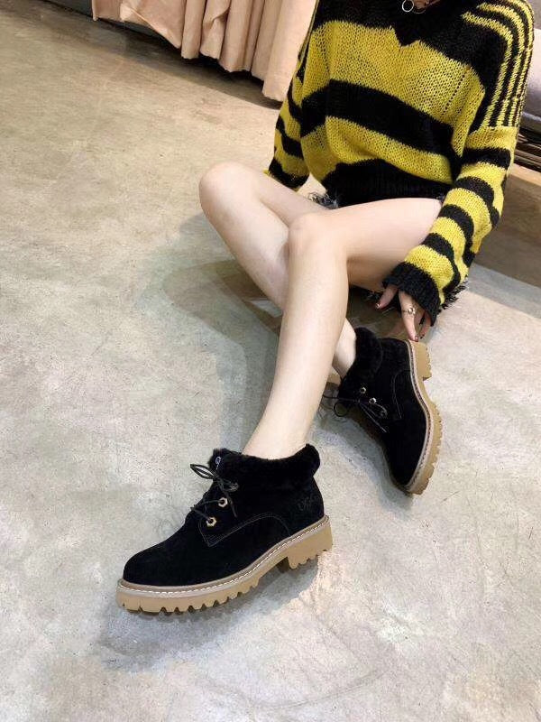 168 Lace-Up Martin Boots – Black