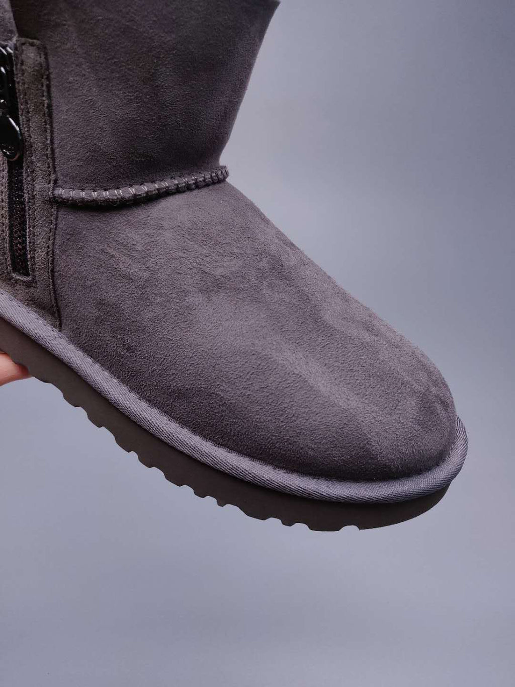2481 Side-Zip Ankle Boots – Grey (In Stock)