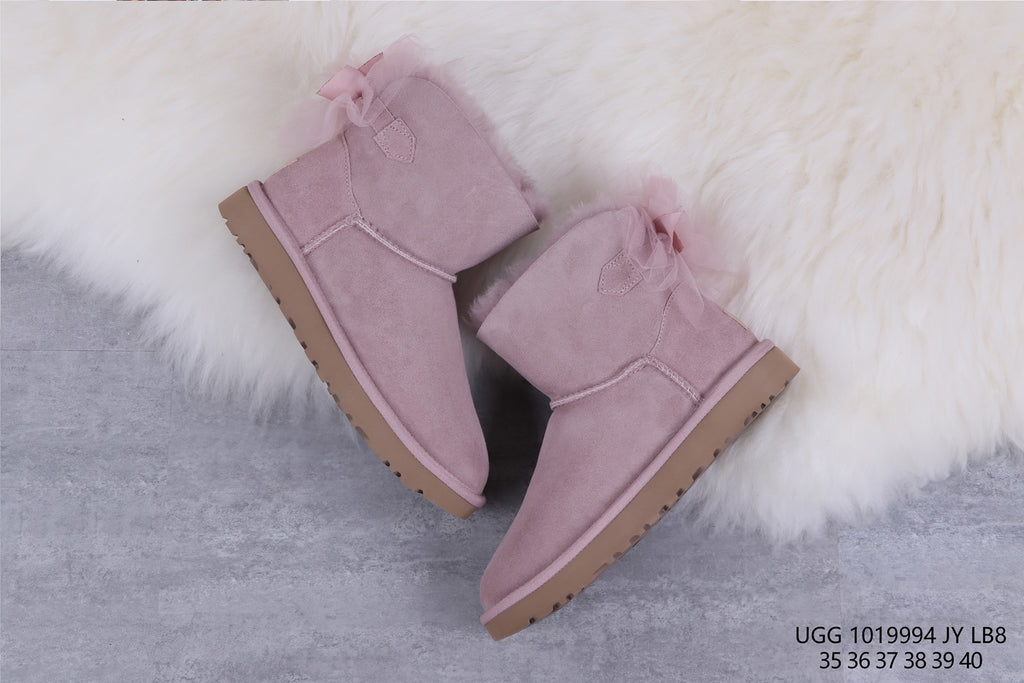 9994 Classic Mini II Mesh Bow Boots – Dusk Pink (In Stock)
