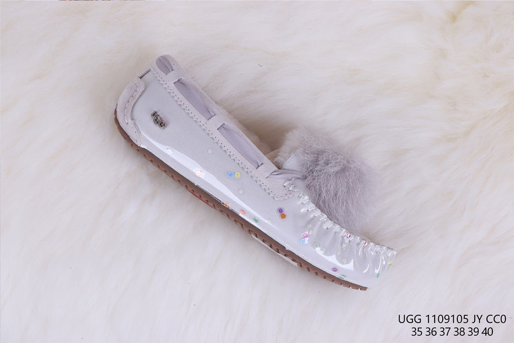 6125 Glow-in-the-Dark Starry Night Moccasin Boots – Grey | US Limited Edition (In Stock)