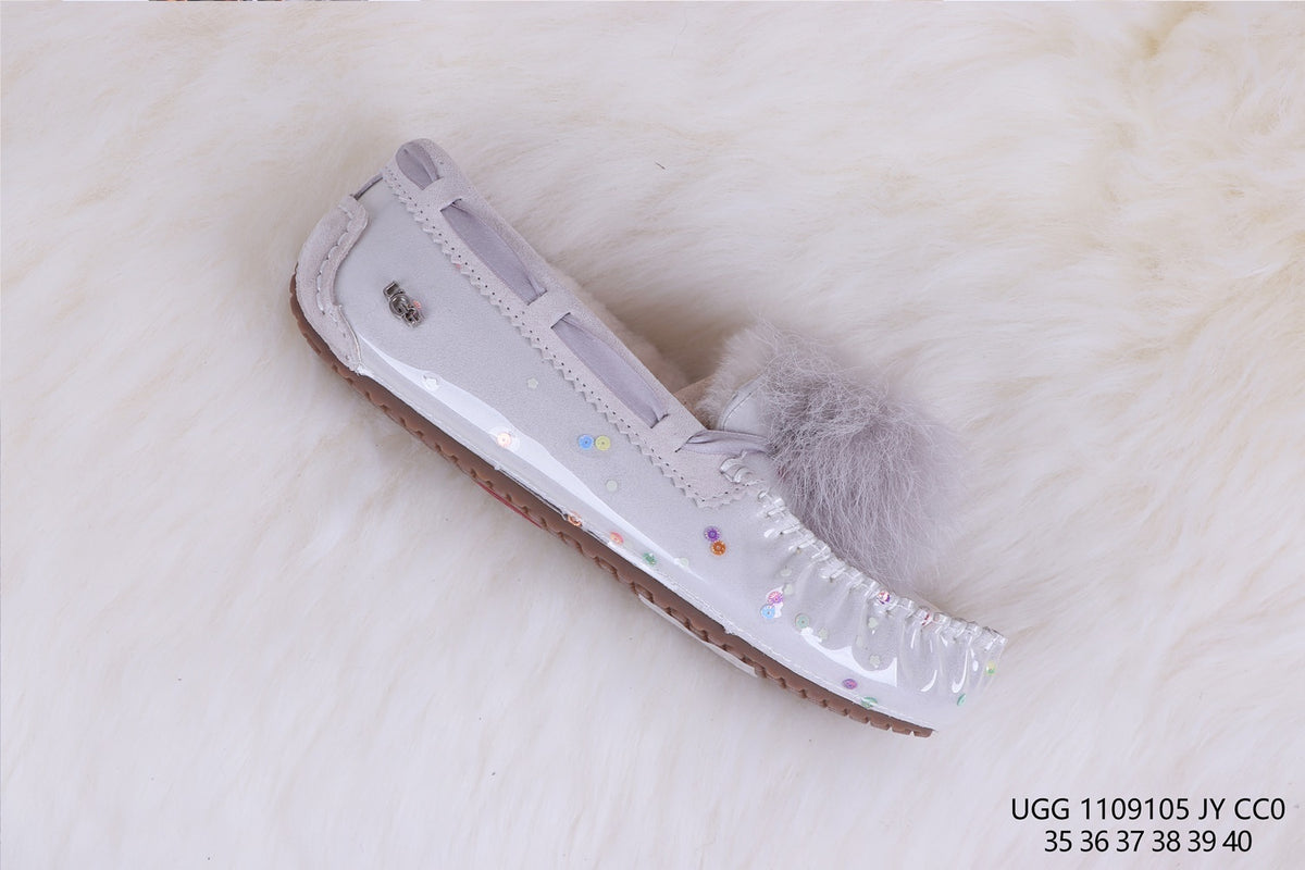 6125 Glow-in-the-Dark Starry Night Moccasin Boots – Grey | US Limited Edition (In Stock)