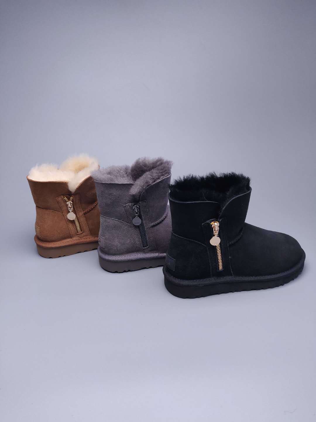 2481 Side-Zip Ankle Boots – Chestnut (In Stock)