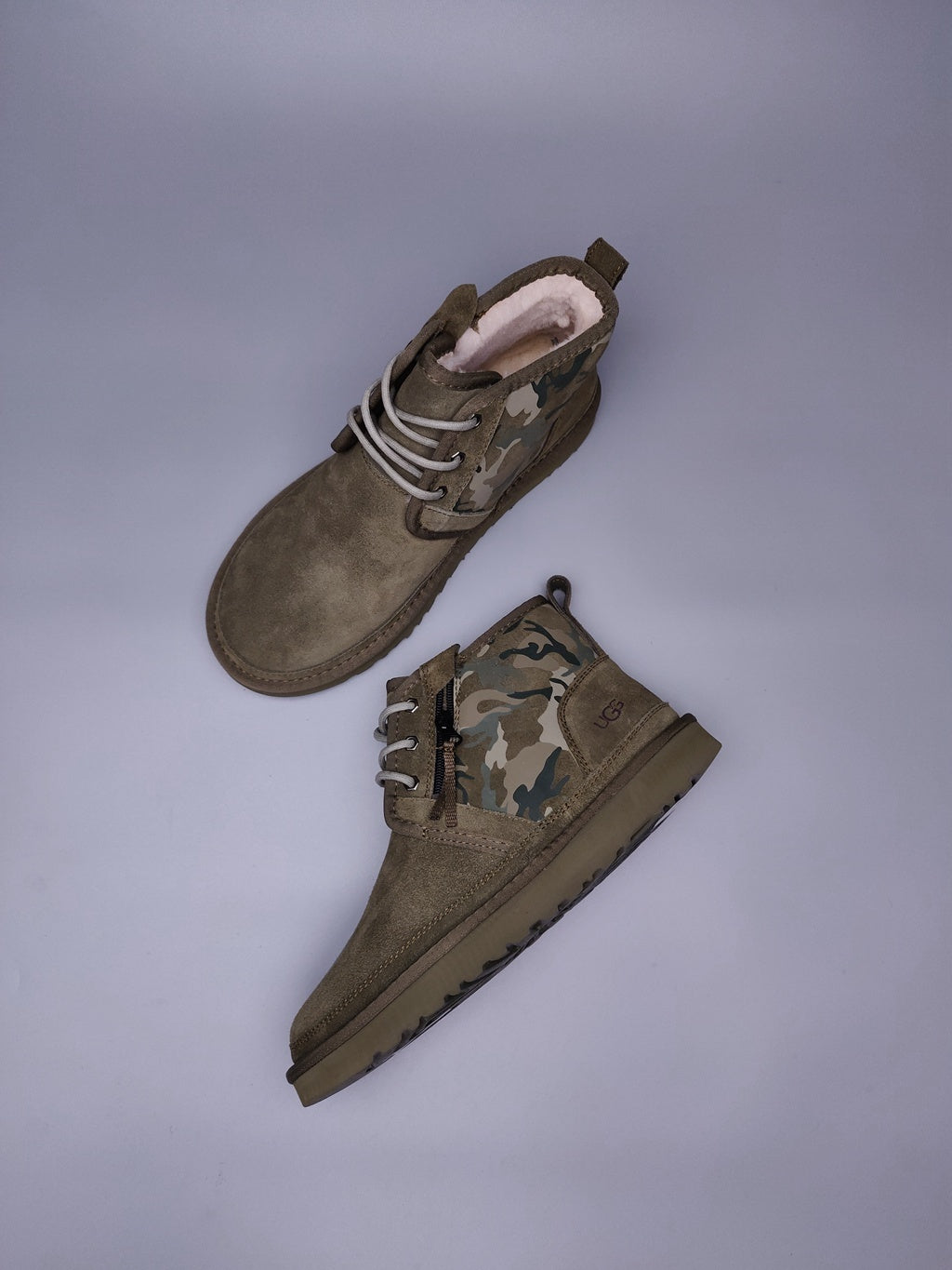 4193 Color-Block Camo Men’s Boots – Army Green (In Stock)