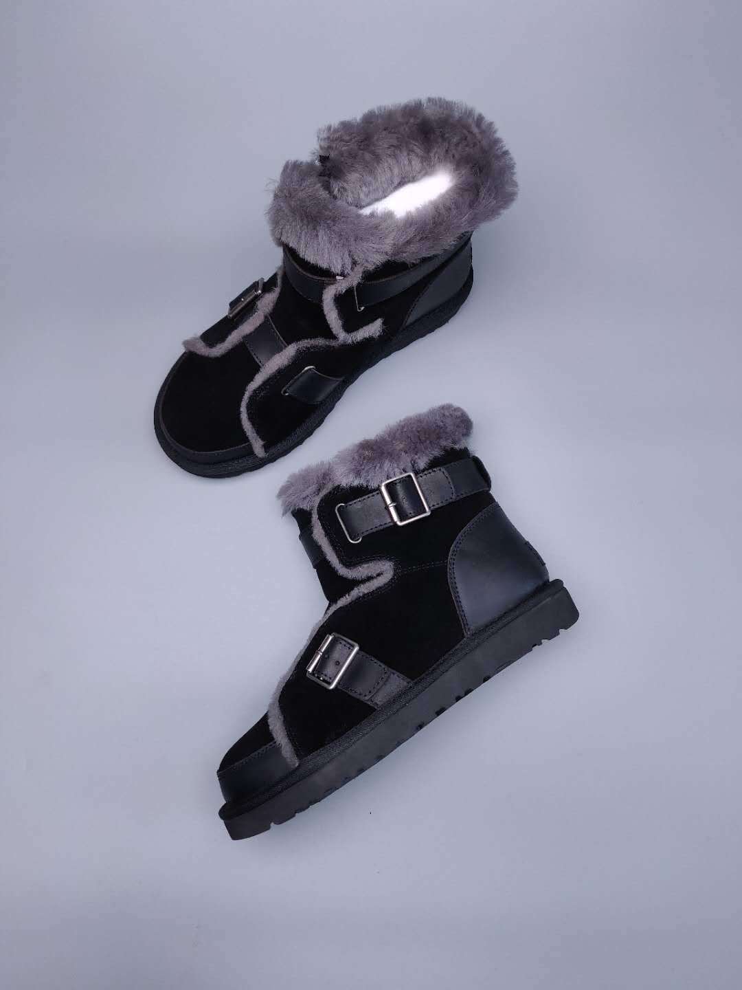 9431 New Edition Moto Shoes – Black Grey (In Stock)