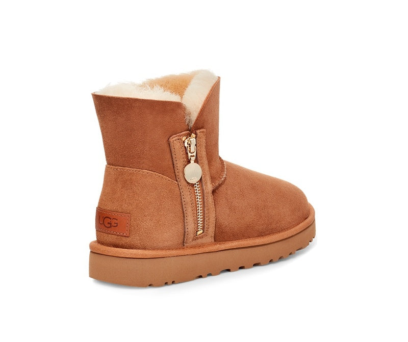 2481 Side-Zip Ankle Boots – Chestnut (In Stock)