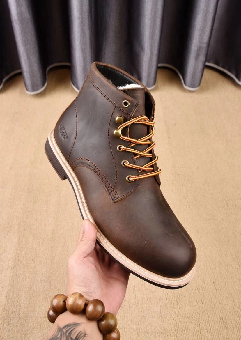 8727 Leather Shoes – Grimsun Series (Chocolate)