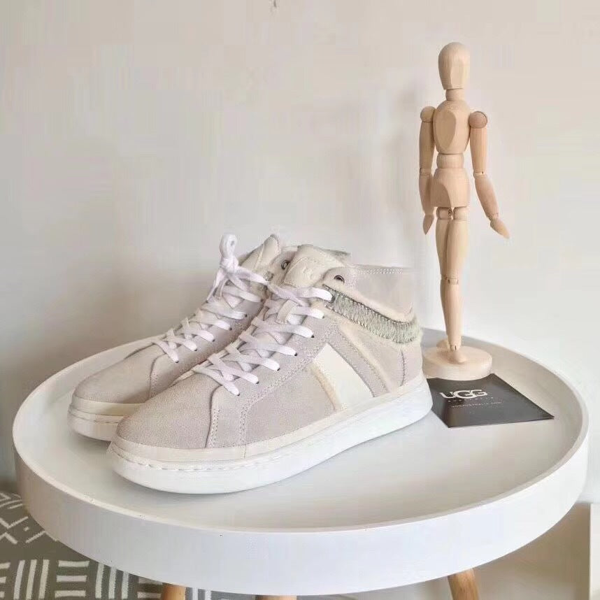 4473 California Hi-Top Sneaker 2.0 – Lace-Up Shearling Edition (White)