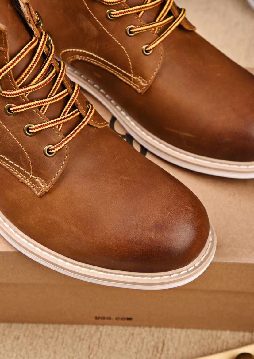 8727 Leather Shoes – Grimsun Series (Chestnut)
