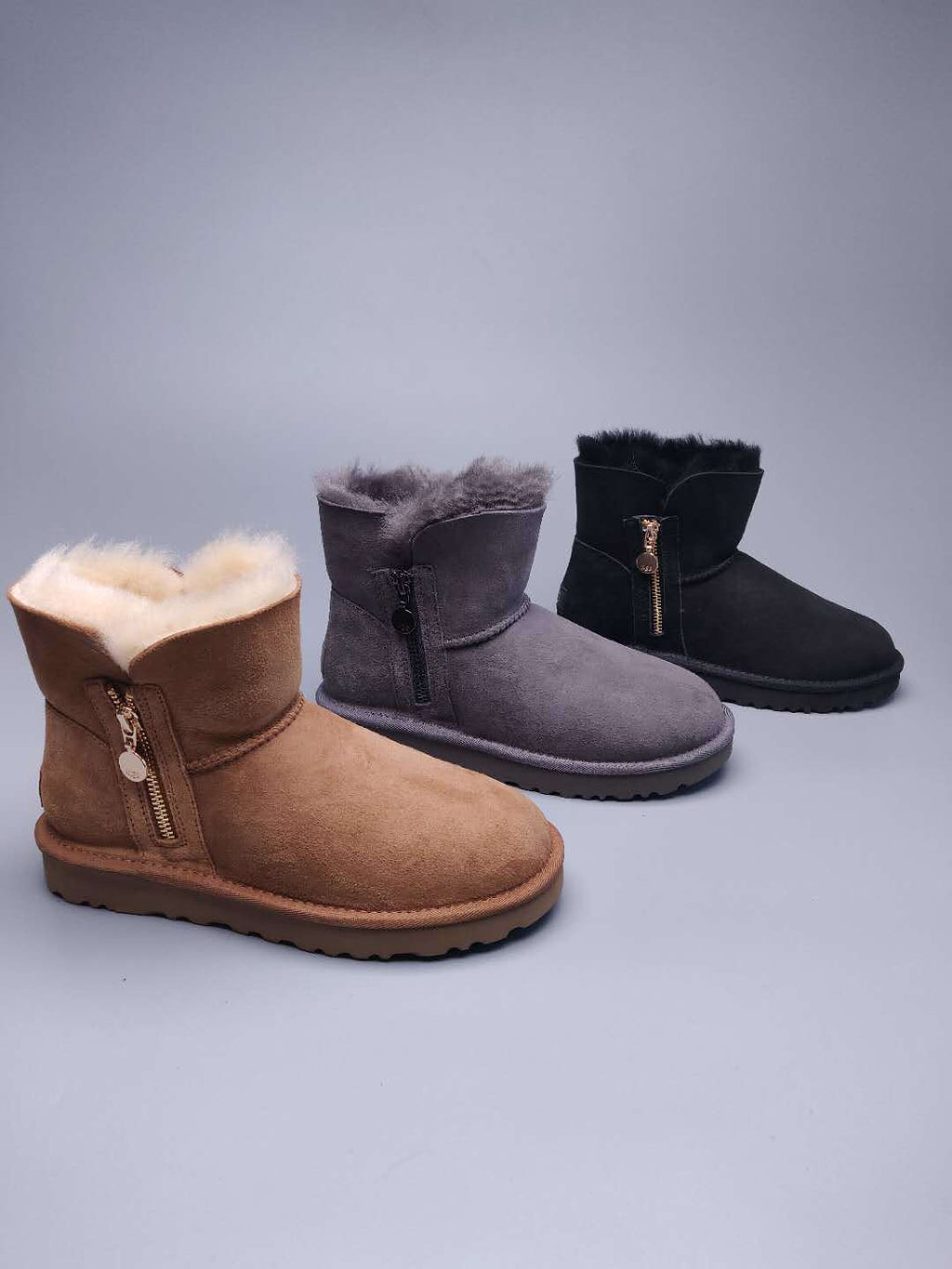 2481 Side-Zip Ankle Boots – Black (In Stock)