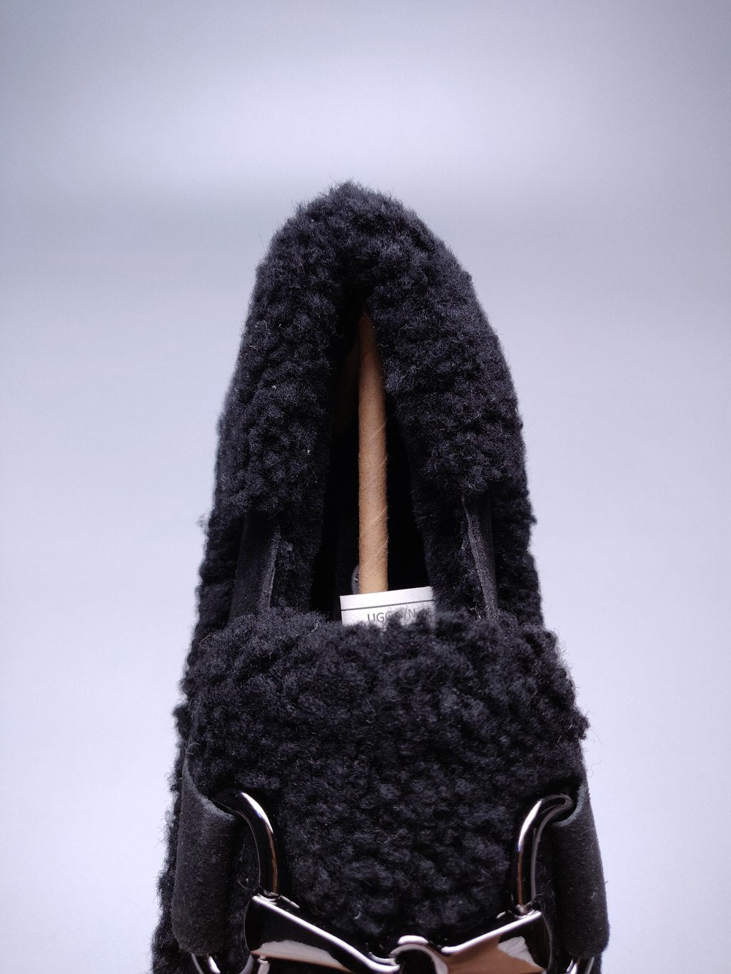 9727 Teddy Curly Loafers – Black (In Stock)