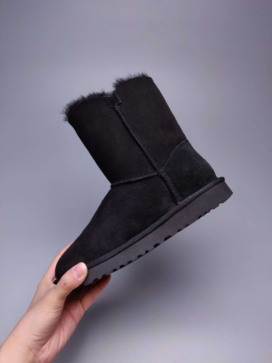 2480 Side-Zip Mid-Calf Boots – Black (In Stock)