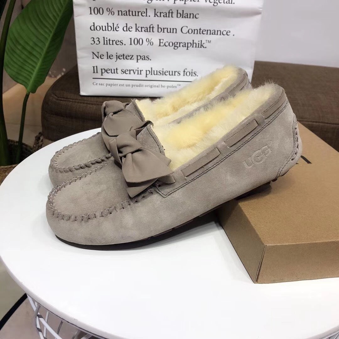 0031 Bow-Tie Driving Loafers – Grey
