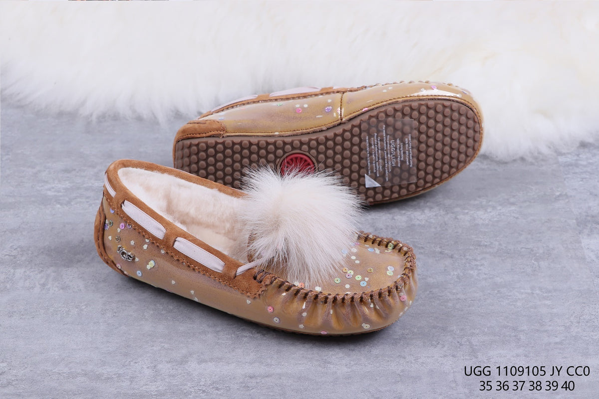 6125 Glow-in-the-Dark Starry Night Moccasin Boots – Chestnut | US Limited Edition (In Stock)