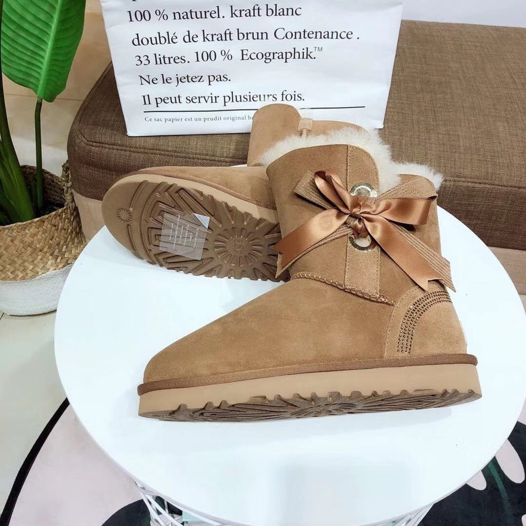 6186 Premium Fur-Lined Shoes – Chestnut