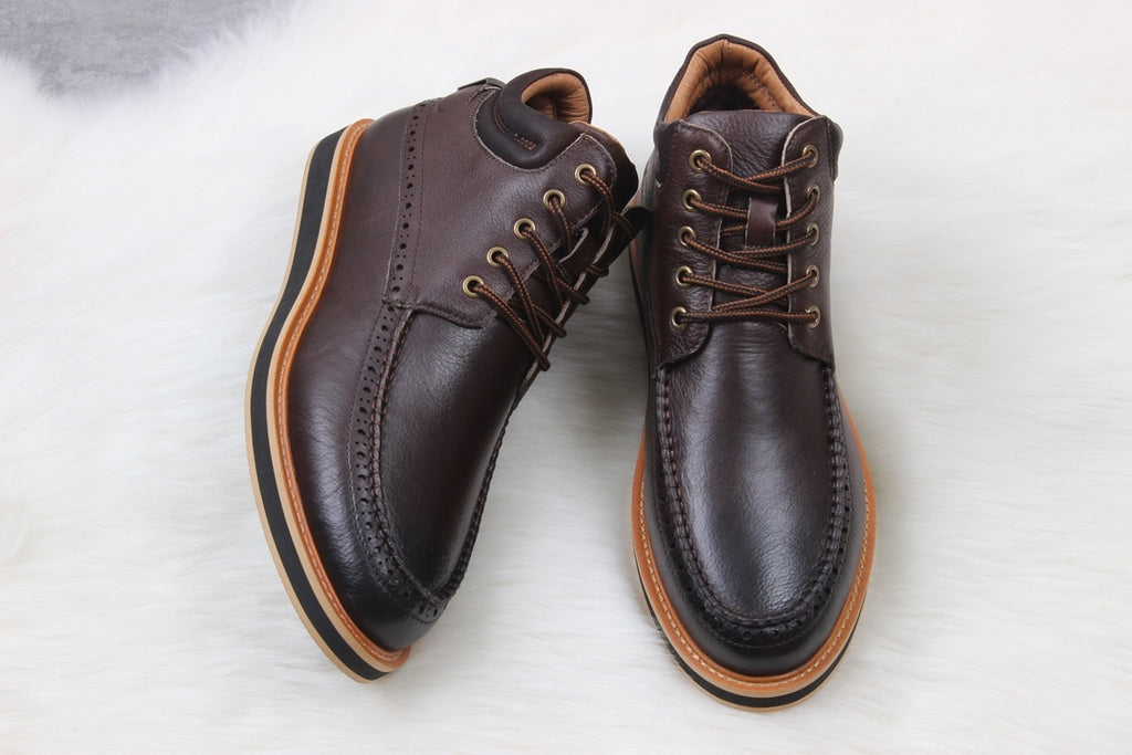 UGG H0716-1 Beckham X Men’s Sheepskin Snow Boots – Coffee Brown