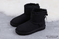 2972 Classic Mini II Exotic Bow Boots – Black (In Stock)