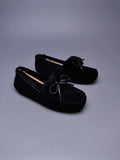 8913 Double Bow Loafers – Black (In Stock)