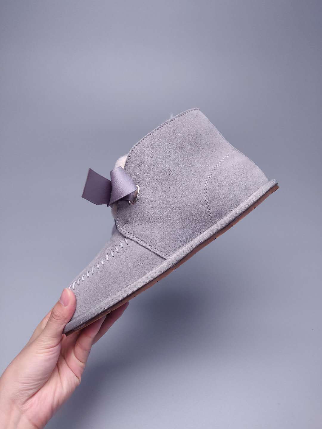 9934 Lace-Up Boots – Light Grey (In Stock)